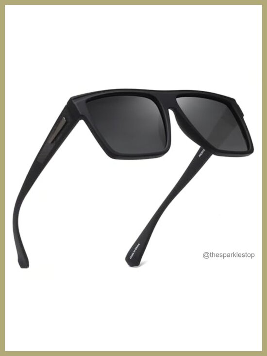 Retro Square Polarized Sunglasses UV400 for Driving Fishing Hiking